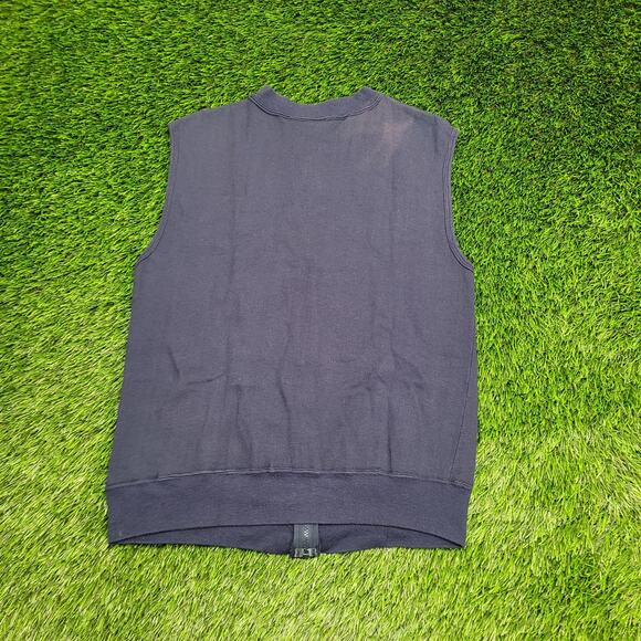 Vintage 80s Champion Mankato State Vest Women M/L 19x23 Blue - Picture 2 of 13